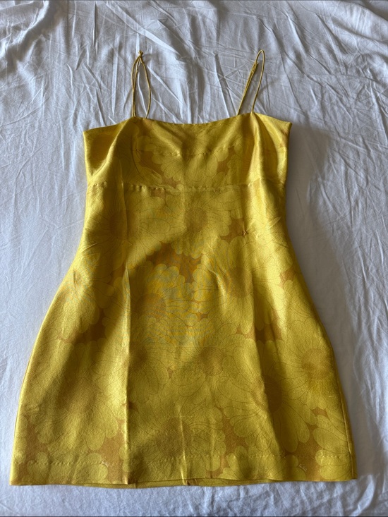 Realisation Par Dresses & Skirts - Realization Par silk Slip mini Dress with Spaghetti Straps